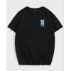 MARSiLYAN- Unisex Baskılı Oversize T-Shirt - Siyah