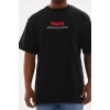 MARSiLYAN- Unisex Baskılı Oversize T-Shirt - Siyah