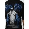 MARSiLYAN- Unisex Baskılı Oversize T-Shirt - Siyah