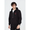 MARSiLYAN- Unisex Baskılı Tam Fermuarlı Kapşonlu SweatShirt - Siyah
