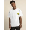 MARSiLYAN- Unisex Bisiklet Yaka Baskılı Oversize T-Shirt - Beyaz