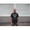 MARSiLYAN- Unisex Bisiklet Yaka Baskılı Oversize T-Shirt - Siyah