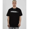MARSiLYAN- Unisex Bisiklet Yaka Baskılı Oversize T-Shirt - Siyah