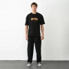 MARSiLYAN- Unisex Bisiklet Yaka Baskılı Oversize T-Shirt - Siyah