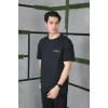 MARSiLYAN- Unisex Bisiklet Yaka Baskılı Oversize T-Shirt - Siyah