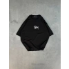 MARSiLYAN- Unisex Bisiklet Yaka Baskılı Oversize T-Shirt - Siyah