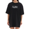 MARSiLYAN- Unisex Bisiklet Yaka Baskılı Oversize T-Shirt - Siyah