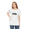 MARSiLYAN- Unisex Bisiklet Yaka Baskılı T-Shirt - Beyaz