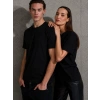 MARSiLYAN- Unisex Kısa Kollu Bisiklet Yaka Basic Viskon Bluz