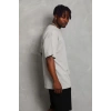 MARSiLYAN- Unisex Oversize Düz Bisiklet Yaka T-Shirt - Gri