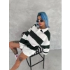 MARSiLYAN- Unisex Üç İplik Parçalı Yakalı SweatShirt - Yeşil