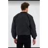 MARSiLYAN- Unisex Uzun Kol Baskılı Bomber Ceket - Siyah