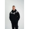 MARSiLYAN- Unisex Uzun Kol Bisiklet Yaka Yıkamalı SweatShirt - Siyah