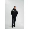 MARSiLYAN- Unisex Uzun Kol Bisiklet Yaka Yıkamalı SweatShirt - Siyah