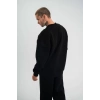 MARSiLYAN- Uzun Kol Bisiklet Yaka Basic SweatShirt - Siyah