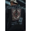 MARSiLYAN- Uzun Kol Bisiklet Yaka Baskılı SweatShirt - Siyah