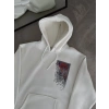 MARSiLYAN- Uzun Kol Kapşonlu Ön Ve Arka Baskılı SweatShirt - Beyaz