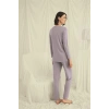 MARSiLYAN-  Uzun Kollu Boydan Düğmeli V Yaka Pijama Takımı