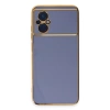 MARSİLYAN™- Xiaomi Poco M5 Kılıf Volet Silikon - Mavi