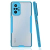 MARSİLYAN™- Xiaomi Redmi Note 10 Pro Kılıf Platin Silikon - Mavi