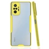 MARSİLYAN™- Xiaomi Redmi Note 10 Pro Kılıf Platin Silikon - Sarı