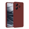 MARSİLYAN™- Xiaomi Redmi Note 14 4g Kılıf First Silikon - Bordo