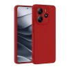 MARSİLYAN™- Xiaomi Redmi Note 14 4g Kılıf First Silikon - Kırmızı