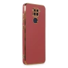MARSİLYAN™- Xiaomi Redmi Note 9 Kılıf Volet Silikon - Kırmızı