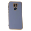 MARSİLYAN™- Xiaomi Redmi Note 9 Kılıf Volet Silikon - Mavi