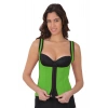 MARSiLYAN-  Yeşil MI 9173 Terletici Agraflı Göğsü Açık Atlet Korse