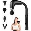 Masaj Çekici, 9 Hızlı Derin Doku Perküsyonu, 4 Başlıklı Uzun Saplı Boyun ve Sırt Masaj Aleti (4887)