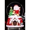 Mega Boy 2025 Yılbaşı Noel Baba Temalı Kar Püskürtmeli Işıklı Müzikli  Kar Küresi 16 cm- 18A