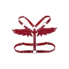Melek Kanadı Detaylı Şık Deri Harness - Brf642