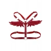 Melek Kanadı Detaylı Şık Deri Harness - Brf642
