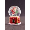 Merry Christmas El Sallayan Noel Baba Temalı  Mini Boy Işıklı Kar Küresi 6,5 cm 1