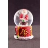 Merry Christmas Hediye Torbalı Noel Baba Temalı  Mini Boy Işıklı Kar Küresi 6,5 cm 1
