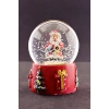 Merry Christmas Noel Baba Tasarımlı 9 cm Orta Boy Işıklı Kar Küresi 1B
