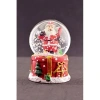 Merry Christmas Sevimli Noel Baba Temalı Mini Boy Işıklı Kar Küresi 6,5 cm 1