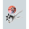Metal Gövdeli Ayarlanabilir Deri Delme Pensesi 2.5–5 Mm Delik Açma Aracı