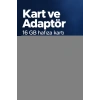 MicroSD Hafıza Kartı 16 GB Adaptörlü Set