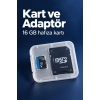 MicroSD Kart 16 GB SD Adaptör ile Birlikte