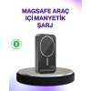 Mıknatıslı Magsafe Uyumlu Araç Tutucu Kablosuz Şarj Destekli