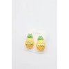 Mineli Ananas Küpe - Altın