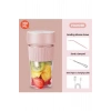 Mini Taşınabilir Mikser 350 Ml Smoothie Makinesi Meyve Sıkacağı Şarj Edilebilir Blender Pembe