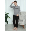 MİRAY- Erkek Çocuk Penye Pijama Takım Füme