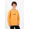 MİRAY- Erkek Çocuk Uzun Kol Penye Pijama Takım Sarı
