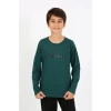 MİRAY- Erkek Çocuk Uzun Kol Penye Pijama Takım ZümrütYeşili