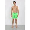 MİRAY- Erkek Fermuar Cepli Deniz Şortu Fıstık Yeşil
