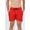 MİRAY- Erkek Fermuar Cepli Deniz Şortu Kırmızı