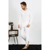 MİRAY- Erkek Pamuk Ekru İçlik Takım
